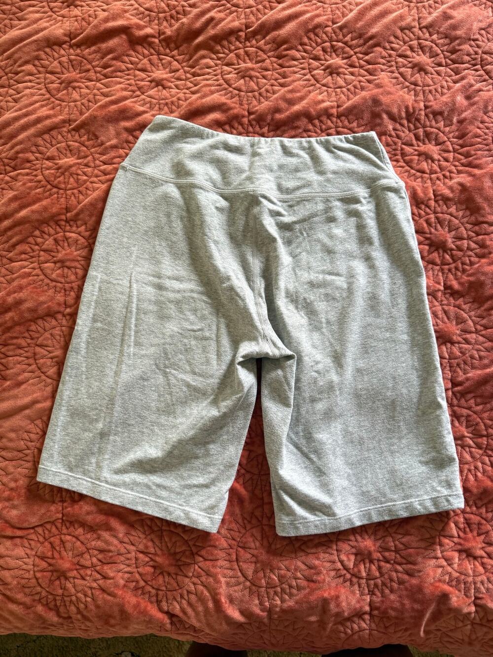BALEAF Women's Cotton Bermuda Shorts Light Gray Pockets Size Small